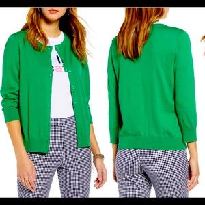 Zara knit kelly Green Cardigan Small